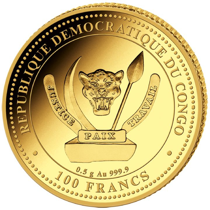 Congo: Prehistoric Life II - Carnotaurus 0.5 grama Złota 2025 Proof