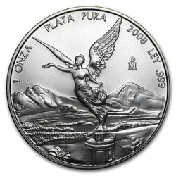 Diosa Mexicana de la Libertad 1 oz Plata 2008
