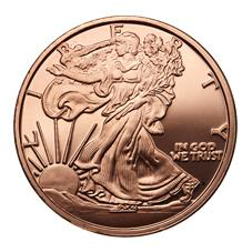 Walking Liberty 1 uncja Miedzi