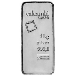 Lingotto Valcambi 1000 grammi d'argento