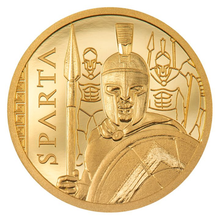 Islas Cook: Sparta 0.5 gramos Oro 2023 Proof