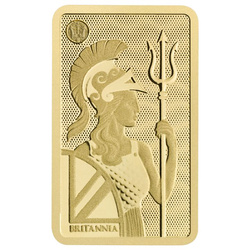 The Royal Mint - Lingote de oro Britannia de 1 gramo