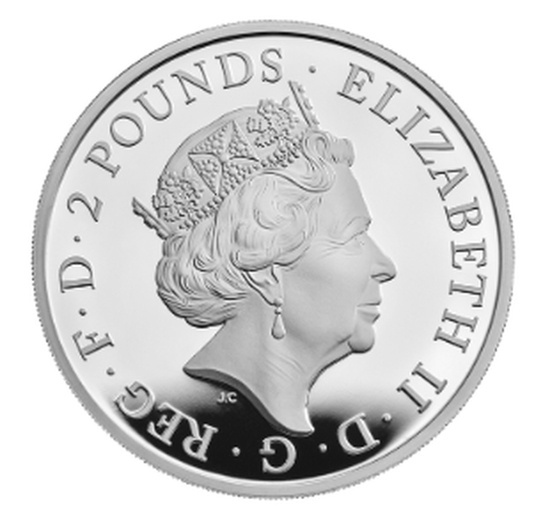 The Royal Tudor Beasts: Seymour Panther 1 oz Plata 2022 Proof