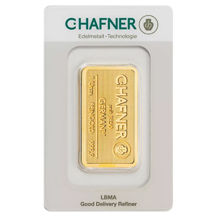 Gold Bar 1 oz C Hafner