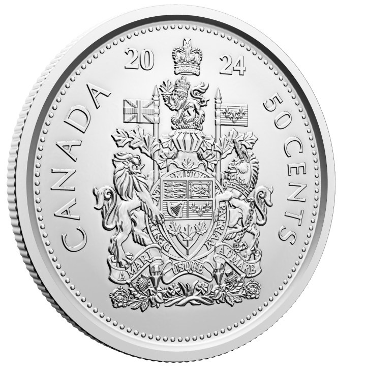 Canada: Tribute - W Mint Mark "Coat of Arms" 50-cent Silber 2024 Specimen