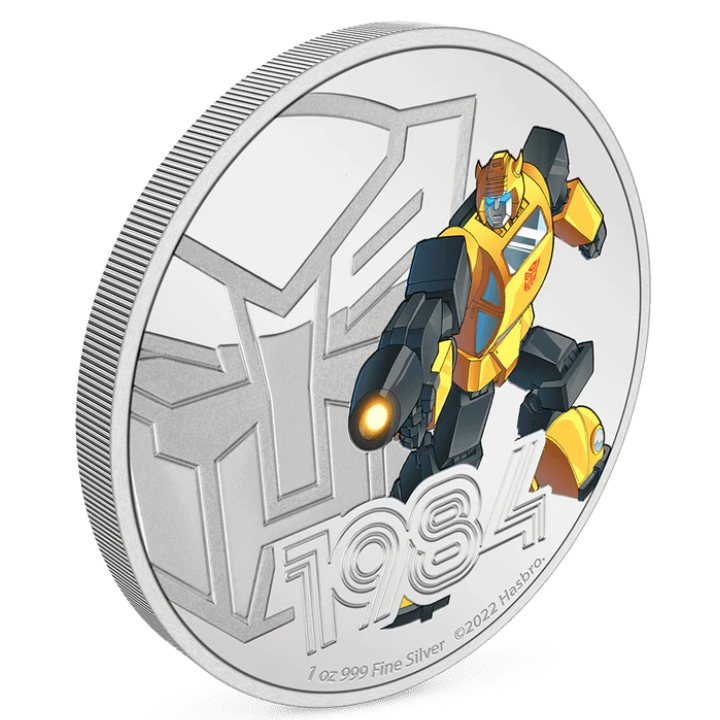 Niue: Transformers – Bumblebee barevná 1 unce stříbra 2022 Proof