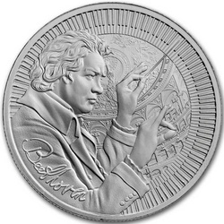 Niue: Icons of Inspiration - William Shakespeare 1 uncja Srebra 2024