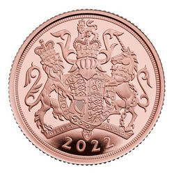 Regno Unito: Sovrano d'oro Elisabetta II 2022 Proof Piedfort