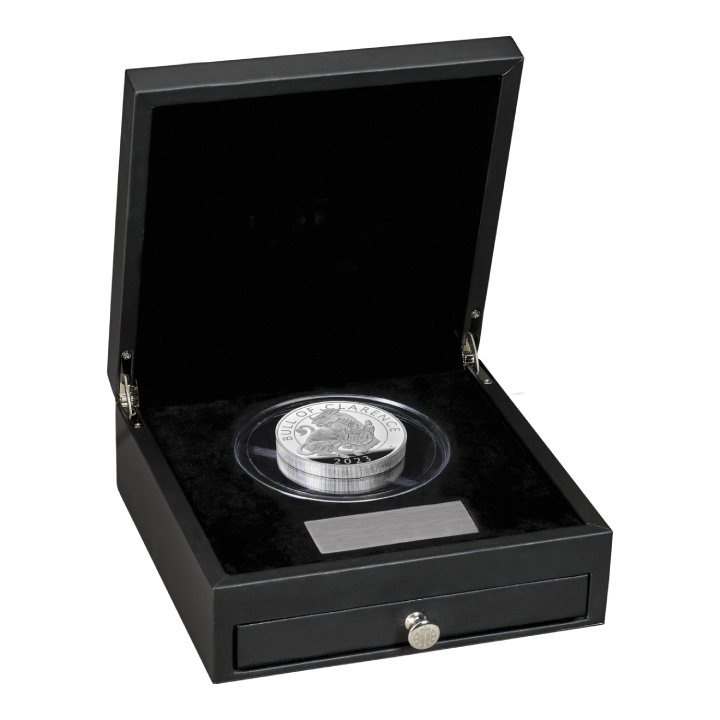 The Royal Tudor Beasts: The Bull of Clarence 10 oz Silver 2023 Proof