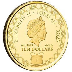 Tokelau: Dragón de Komodo 1 oz Oro 2022 Proof