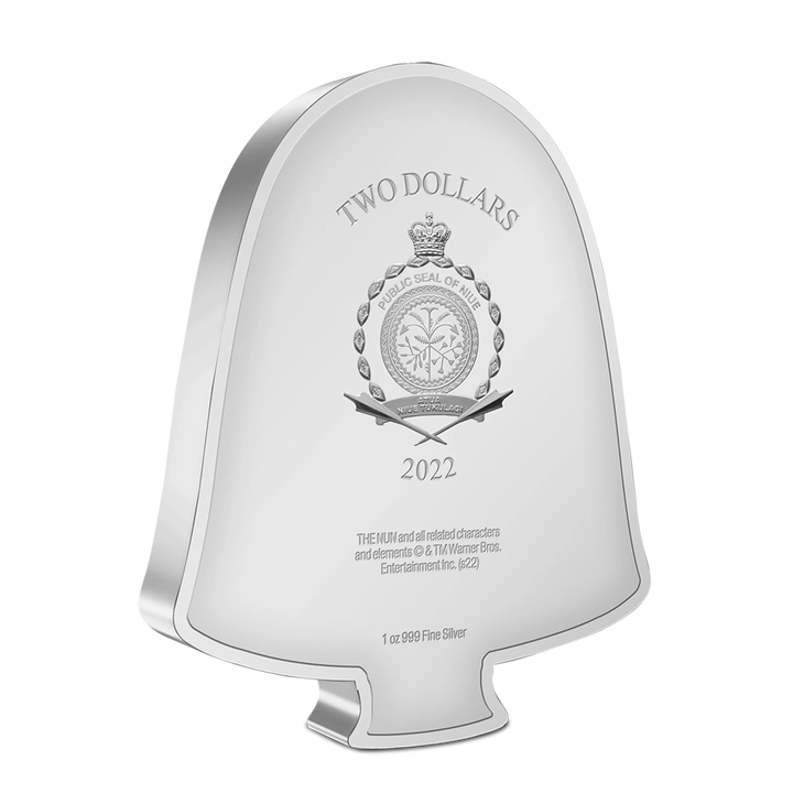 Niue : Horreur – The Nun, pièce Chibi colorisée, 1 once d’argent, 2022, qualité Proof.