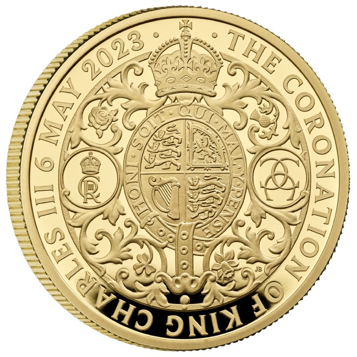 La Coronación de Su Majestad el Rey Carlos III 1 uncja Złota 2023 Proof