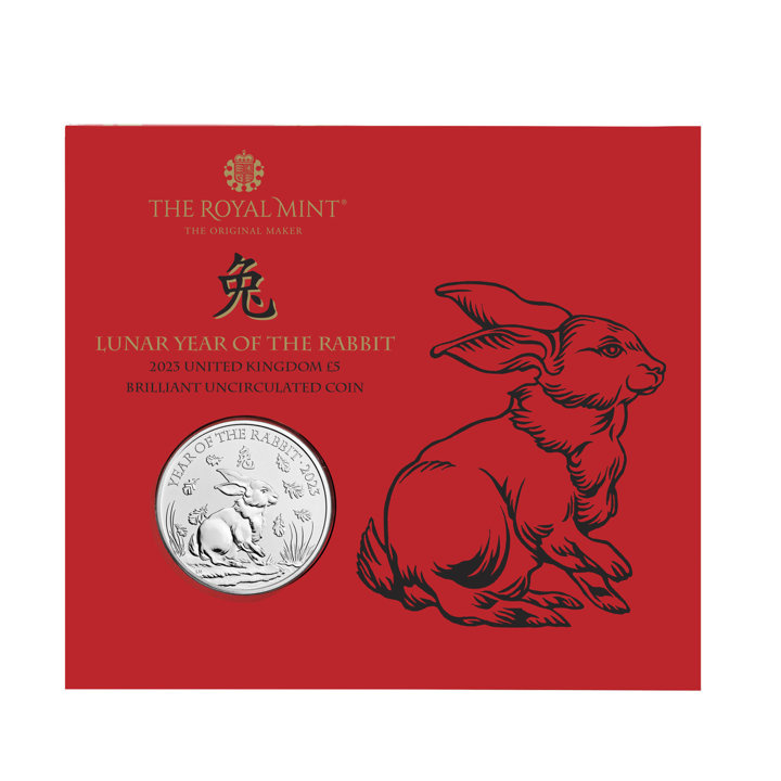 Royal Mint Lunar: Year of the Rabbit 28,28 gramm Cupro-Nickel 2023