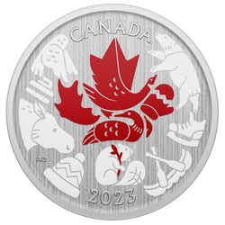 Set Canada: Mozaic de simboluri canadiene 6 monede 2023