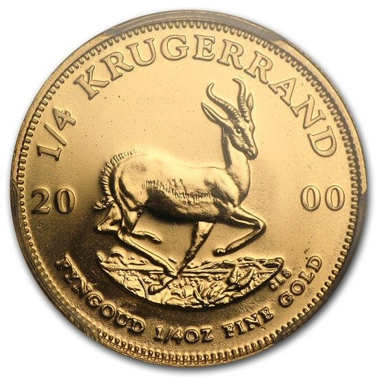 Krugerrand 1/4 uncji Złota 2000