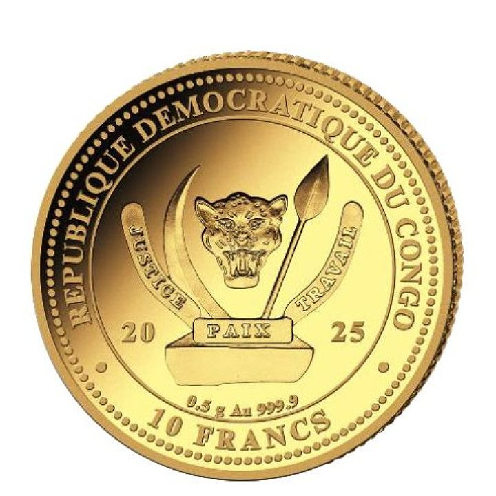 Congo: World‘s Wildlife - Baby Lion 0,5g Złota 2025 Proof