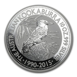Kookaburra 10 uncí stříbra 2015
