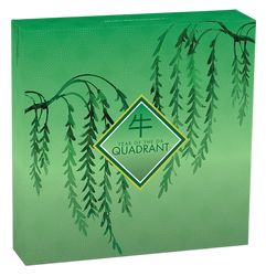 Tuvalu: Anno del Bue Quadrante colorato 1 oncia d'argento 2021 Proof