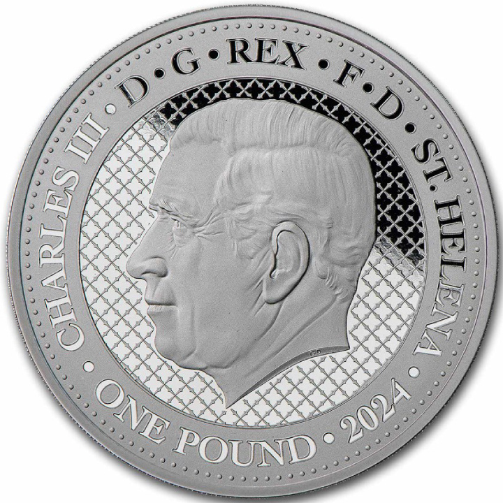 St Helena: Cash India Wildlife -The Snow Leopard 1 oz Silber 2024