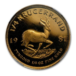 Krugerrand 1/4 once d'or 1981