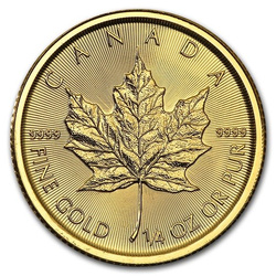 Canadian Maple Leaf 1/4 oz Gold 2017