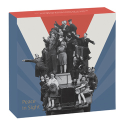 The 80th Anniversary of VE Day 50p Argent 2025 Proof Piedfort