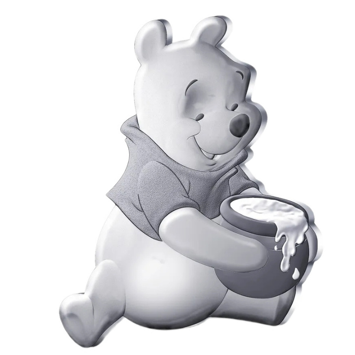Moneda de Plata Disney - Winnie the Pooh 10 Euro 2026 Proof Shaped Coin