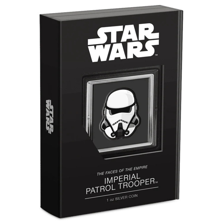 Niue: Star Wars Los Rostros del Imperio - Patrullero Imperial coloreado 1 oz Plata 2022 Proof