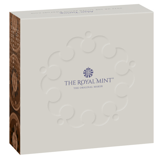 Alan Turing Plata 2022 Proof Piedfort Coin