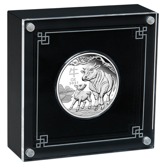 Lunar III: Rok Bawoła 1 uncja Srebra 2021 Proof