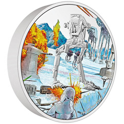 Niue : Star Wars - AT-ST Walker coloré 5 onces d'argent 2022 Proof