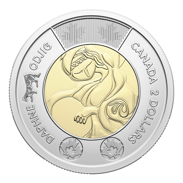 Célébration de la vie et de l'art de Daphne odjig 2 écorce de cuivre 2025 Carte de collection