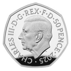 Harry Potter : Le Patronus coloré 50 pence Argent 2025 Proof