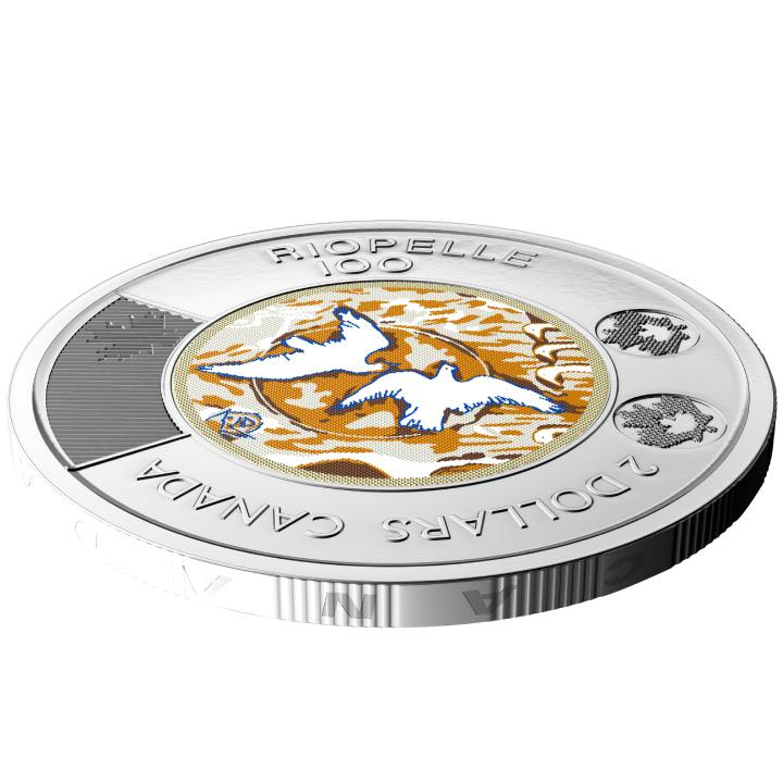 Canadá: 100 aniversario del nacimiento de Jean-Paul Riopelle' - Tarjeta conmemorativa de colección 7 monedas 2023 set