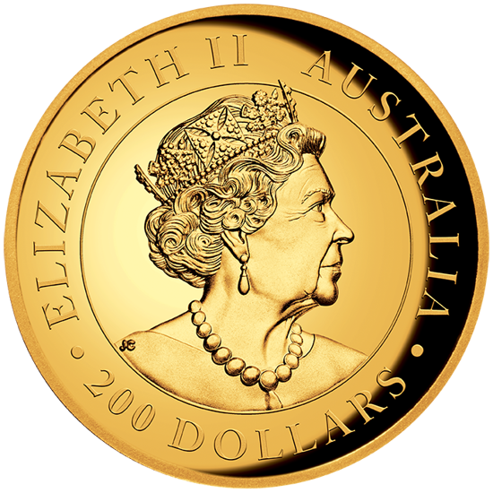 Australijski Kangur 2 uncje Złota 2021 Proof High Relief