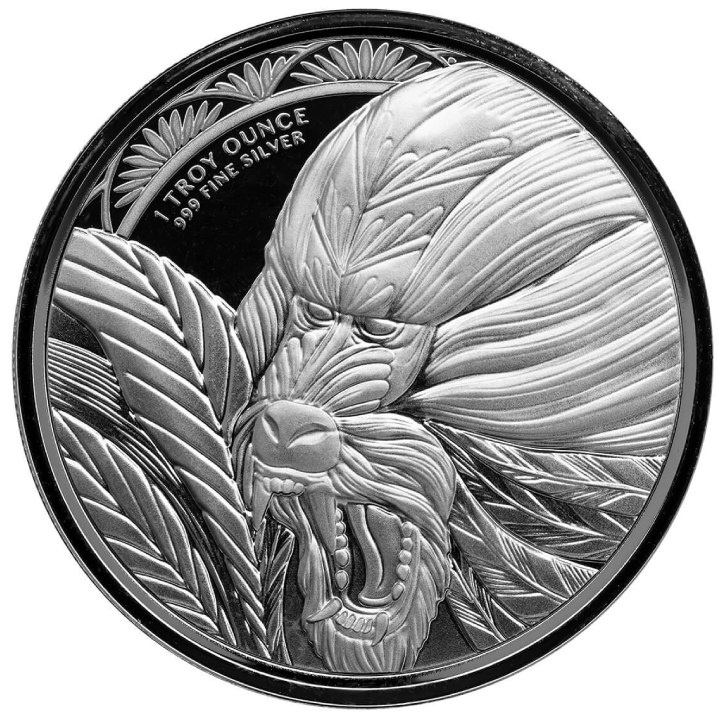 Cameroon: Mandrill 1 oz Silver 2022