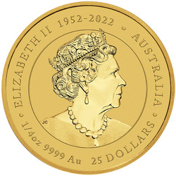 Australian Lunar III Year of the Dragon 1/4 oz Gold 2024