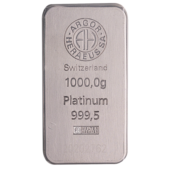 Lingote de platino 1000 gramos LBMA GD Refiner