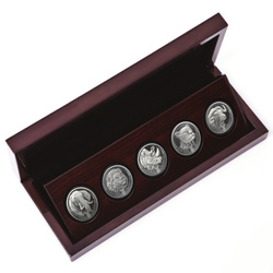  Big Five II: Buffalo 5 x 1 oz Silver 2021-2023 Proof