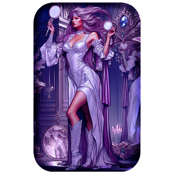 Asturmint Bar: A hét halálos bűn - Hiúság színezett 2 uncia ezüst 2024 Antik kivitel