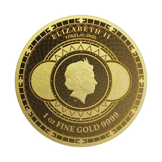 Tokelau: Chronos 1 oz Oro 2022 Prooflike