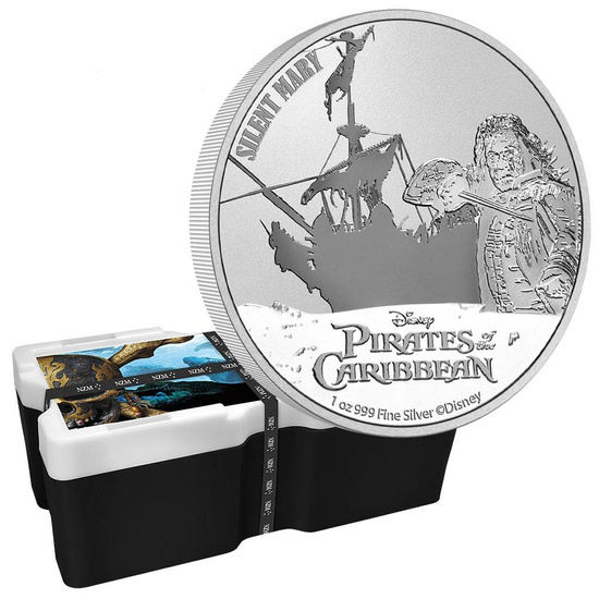 Niue: Disney Pirates of the Caribbean - Silent Mary 1 oz Silver 2022