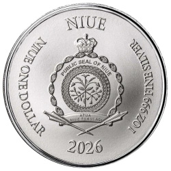 Silver Coin Scottsdale Mint: Lady Justice 1 oz Silver 2026