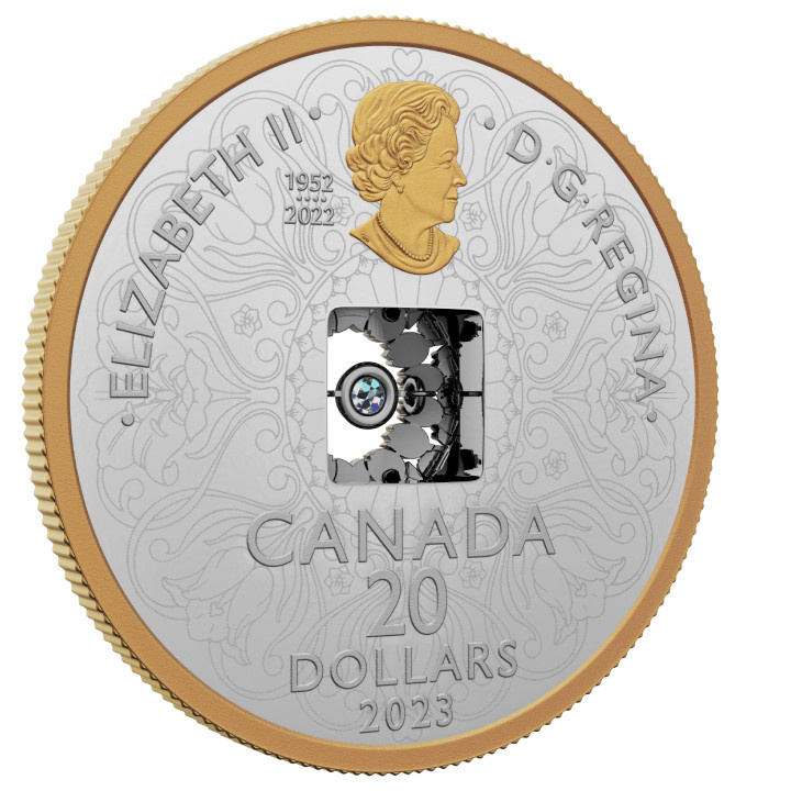 Canada: Sparkle of the Heart $20 Silber 2023 Proof Gilded Coin