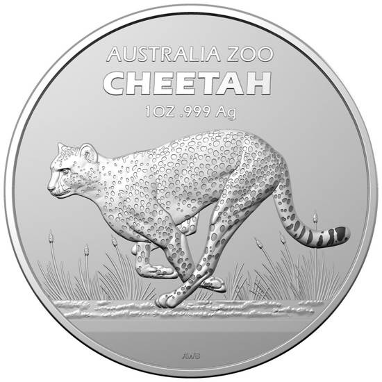 Australia Zoo: Cheetah 1 oz Silver 2021