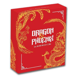 Drago e fenice 1 oncia d'argento 2018 Proof