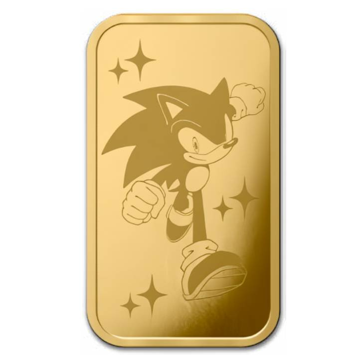 Sonic the Hedgehog 35th Anniversary 0,5 Gramm Goldbarren