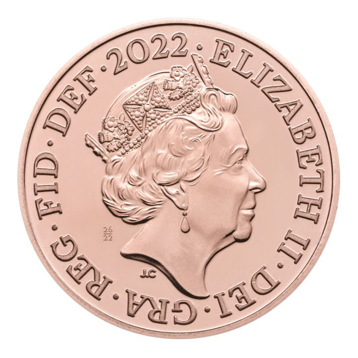 Set di 10 monete Her Majesty Queen Elizabeth Rame-nichel 2022