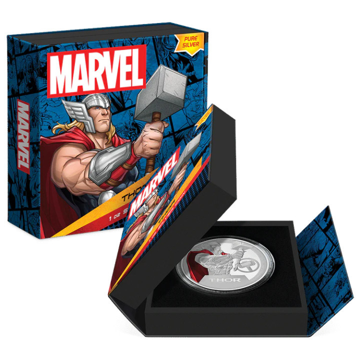 Niue: Marvel - Thor coloured 1 oz Silber 2023 Proof