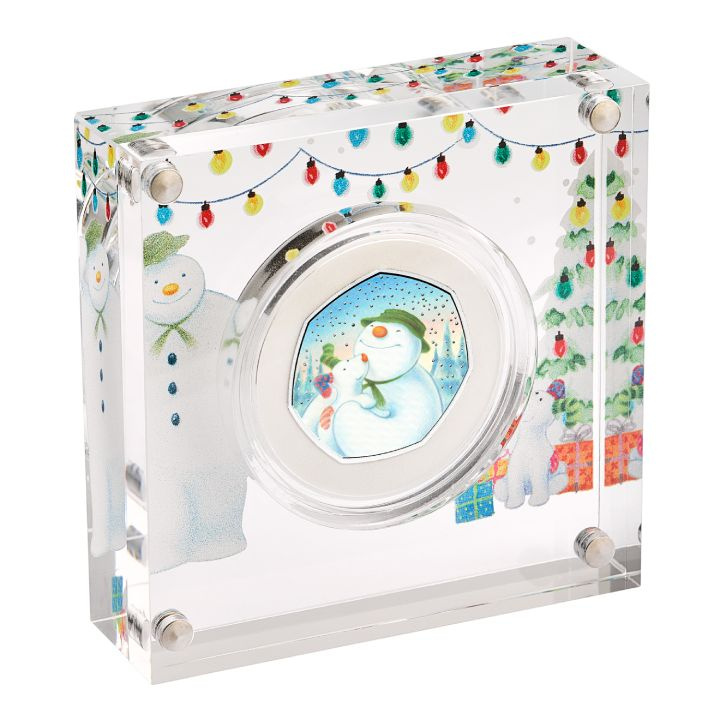 The Snowman and The Snowdog colorato Argento 2022 Proof